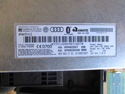 Audi TT Mk2 8J OEM Bluetooth Telephone Multi Media Control Module Unit 8P0862335T A2 A3 S3 A4 S4 R8 2000-20125